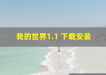 我的世界1.1 下载安装